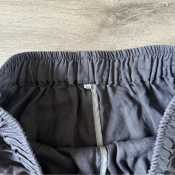 New Mordenmiss 100% Linen Gray Pants Sz M - Picture 3 of 11